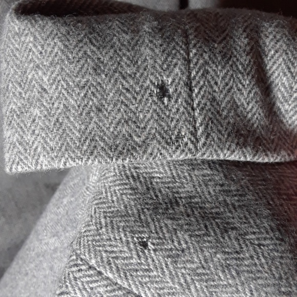 Pendleton 100% Wool Herringbone Gray‎ Suit 12/14P - Picture 5 of 7